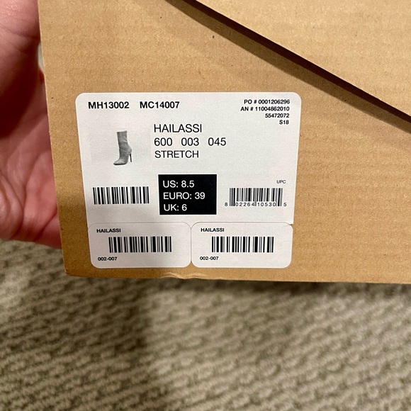 Red stretchy nylon calf boot - Picture 7 of 7